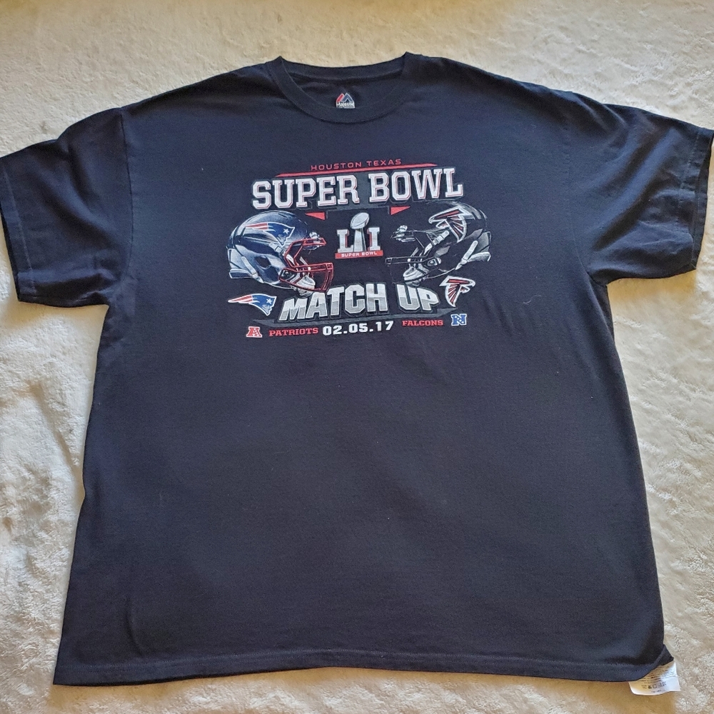 2017 New England Patriots vs Atlanta Falcons Super Bowl LI Shirt (Size XL)